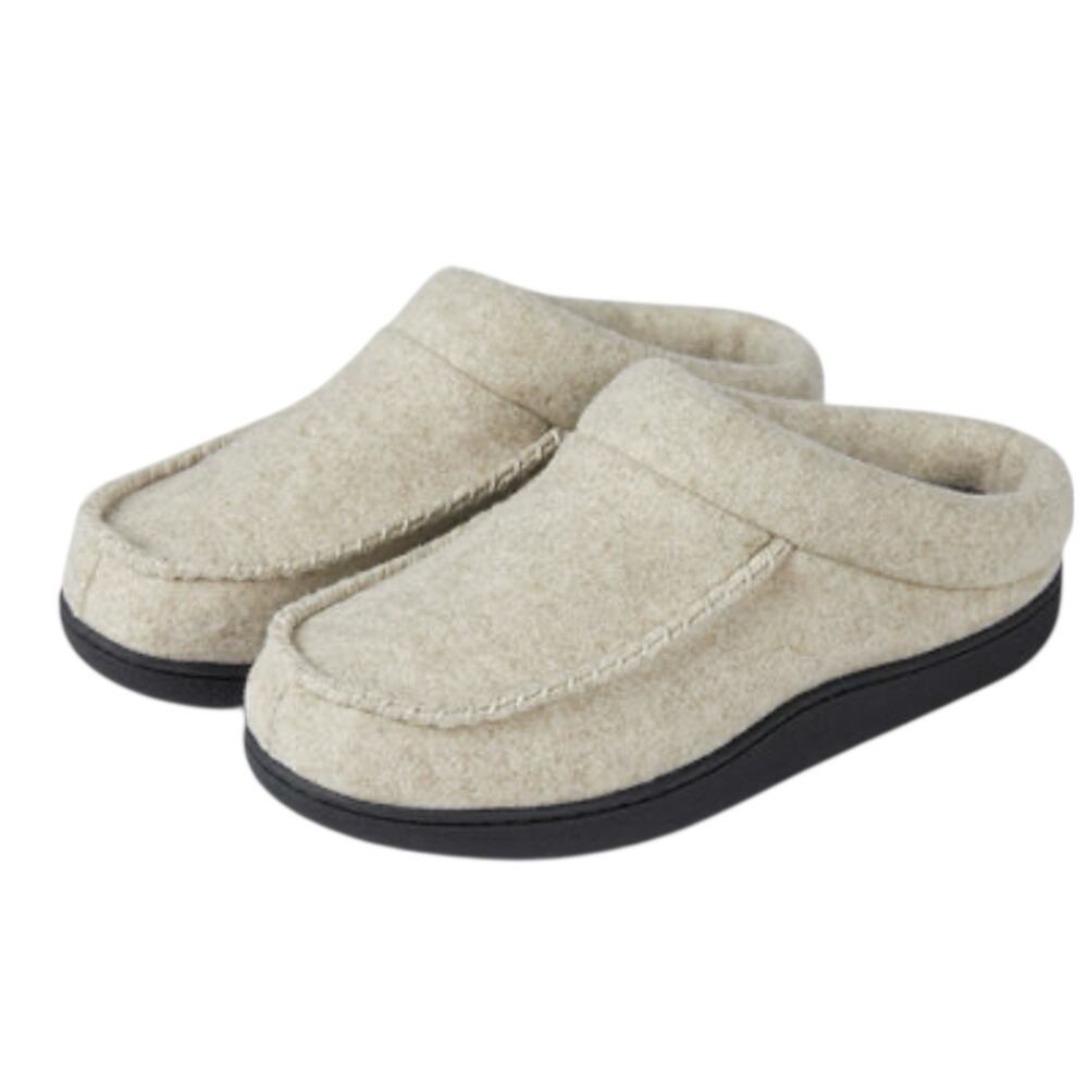 Slippers for Men's 32 degrees Indoor Outdoor Beige Slip On Memory Foam SZ/L